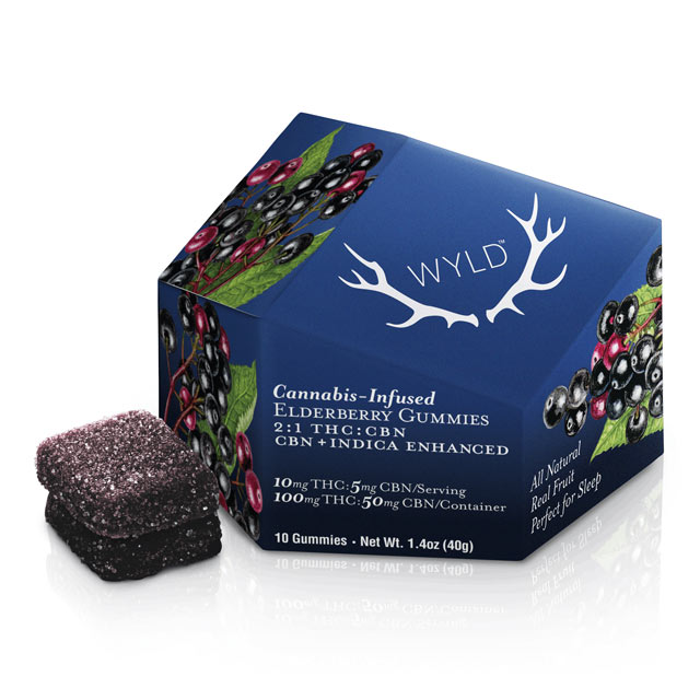 WYLD - Elderberry 2:1 CBN + Indica Enhanced Gummies 100mg:50mg