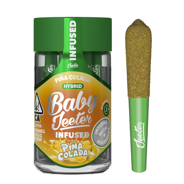 Baby Jeeter - Pina Colada Diamond Infused Preroll Pack 2.5g