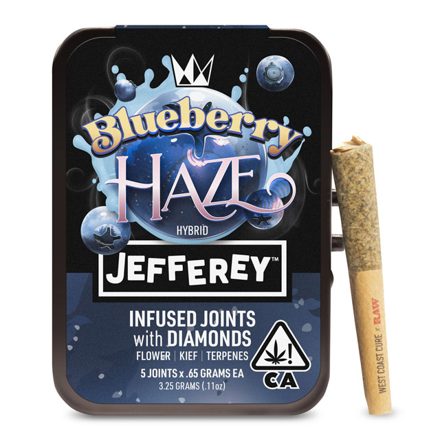 West Coast Cure - Blueberry Haze Infused Jefferey 5 Pack 3.25g