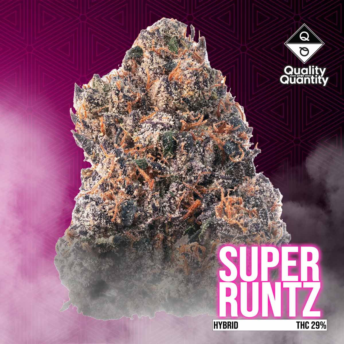 250130—Q-Over-Q—Flower—Super-Runtz—1×1-BRANDED-1200 Quality Over Quantity - Super Runtz Flower 3.5g