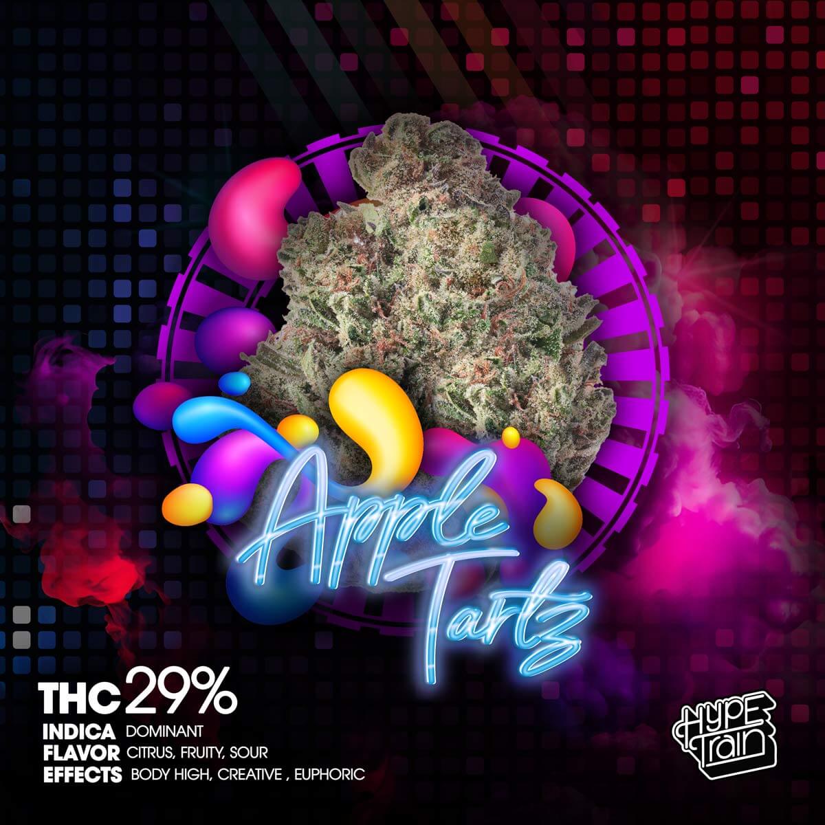 Hype-Train-Flower-Apple-Tartz-1×1-BRANDED-1200×1200 Hype Train - Carbon Fiber Flower 3.5g