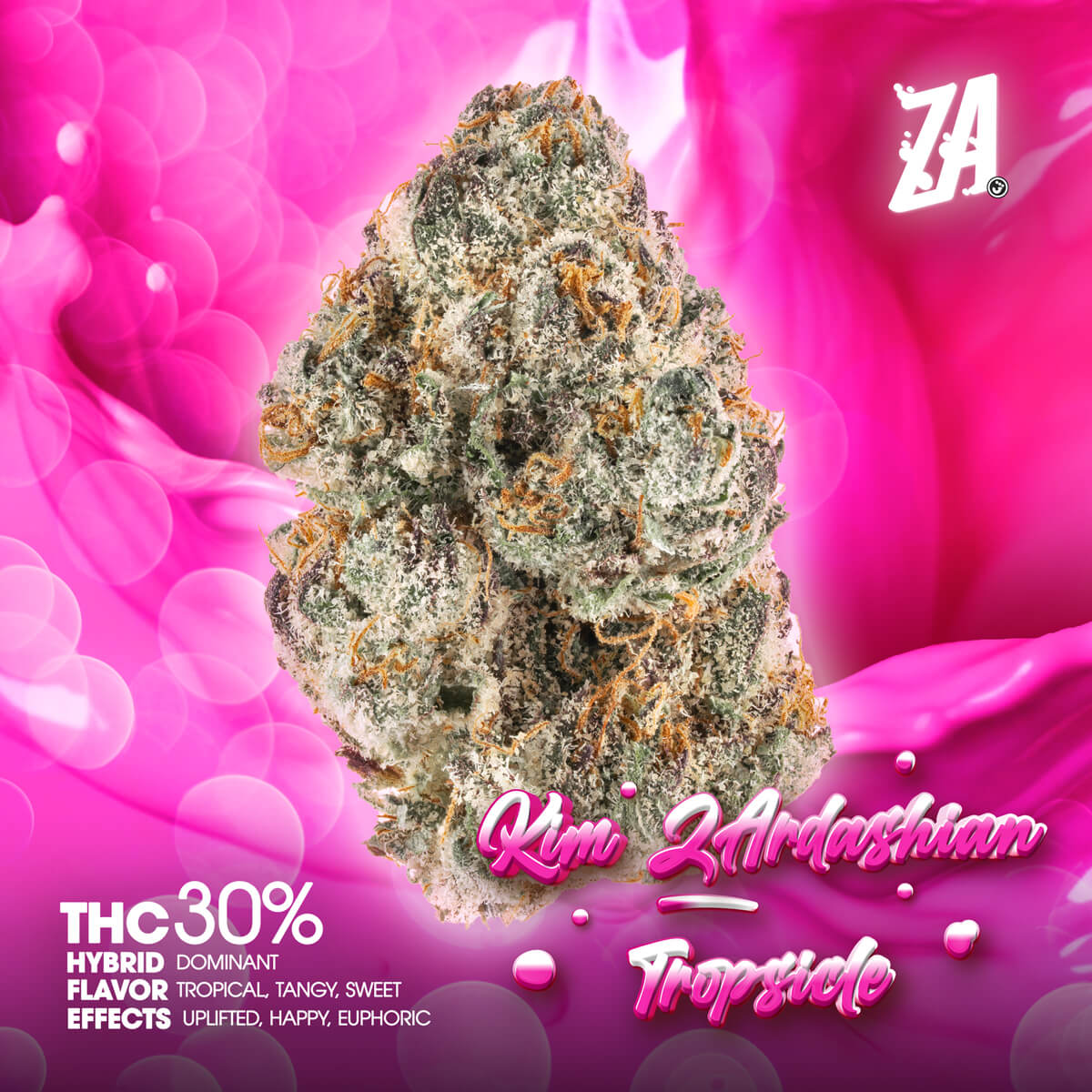 ZA-Flower-Kim-ZArdashian-Tropsicle-1×1-BRANDED-1200×1200 Quality Over Quantity - Cherry Gas Flower 14g