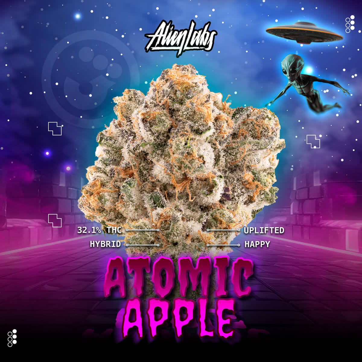 Alien-Labs-Flower-Atomic-Apple-1X1-BRANDED-1200×1200 Quality Over Quantity - Cherry Gas Flower 14g