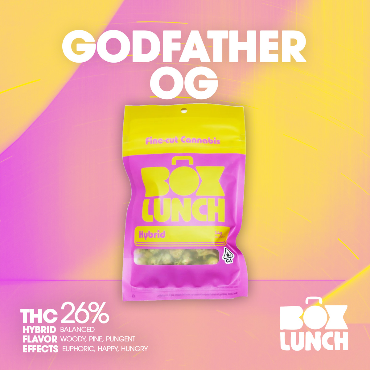 Box-Lunch-Flower-Godfather-OG-1×1-BRANDED-1200×1200 Quality Over Quantity - Cherry Gas Flower 14g