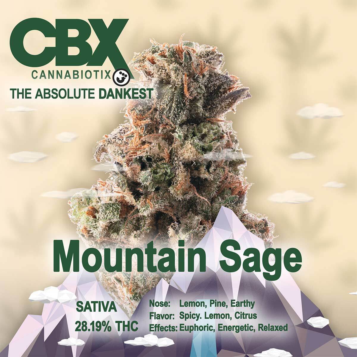 Cannabiotix-CBX-Flower-Mountain-Sage-1X1-1200×1200 Quality Over Quantity - Cherry Gas Flower 14g