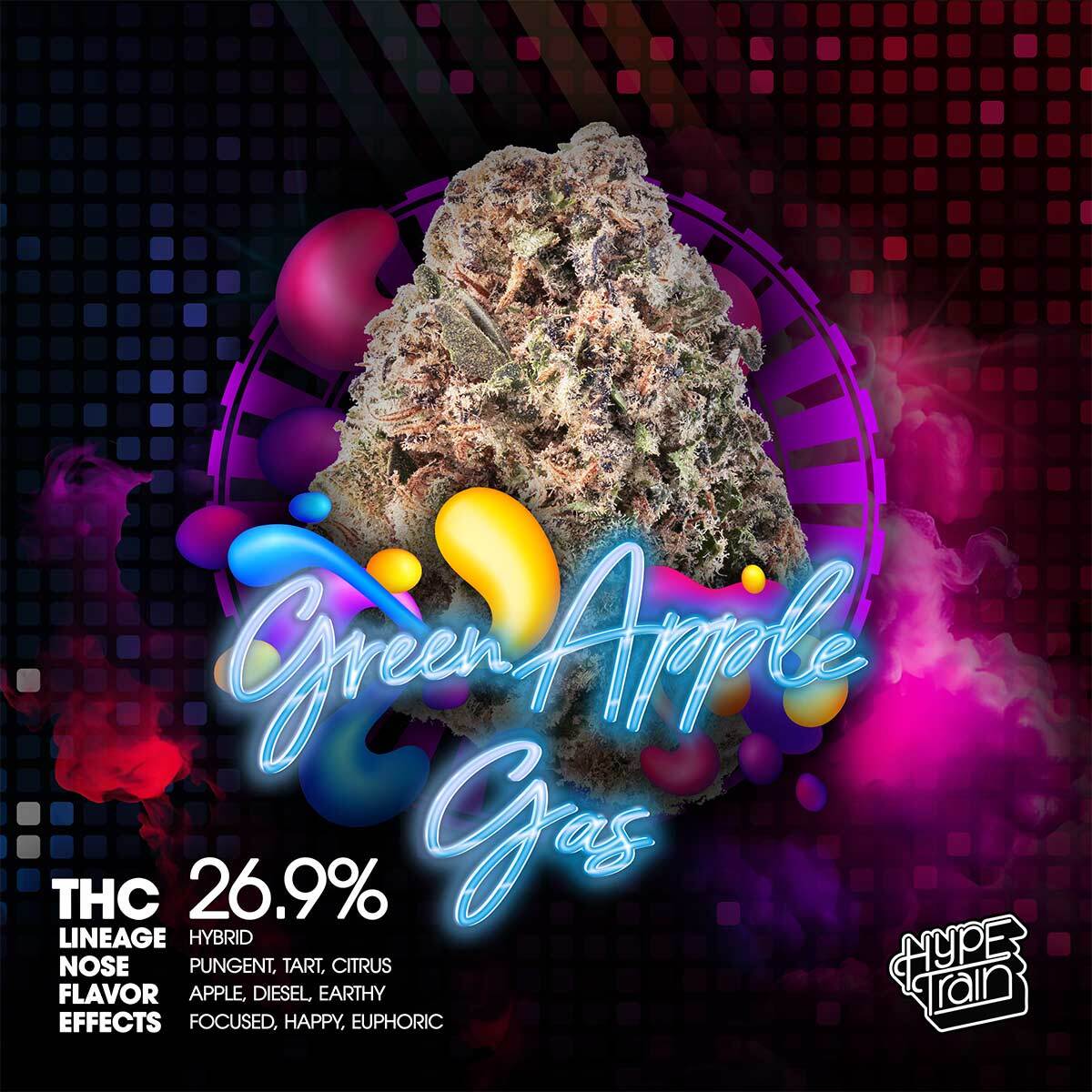 Hype-Train-Flower-Green-Apple-Gas-1×1-1200×1200 Hype Train - Carbon Fiber Flower 3.5g