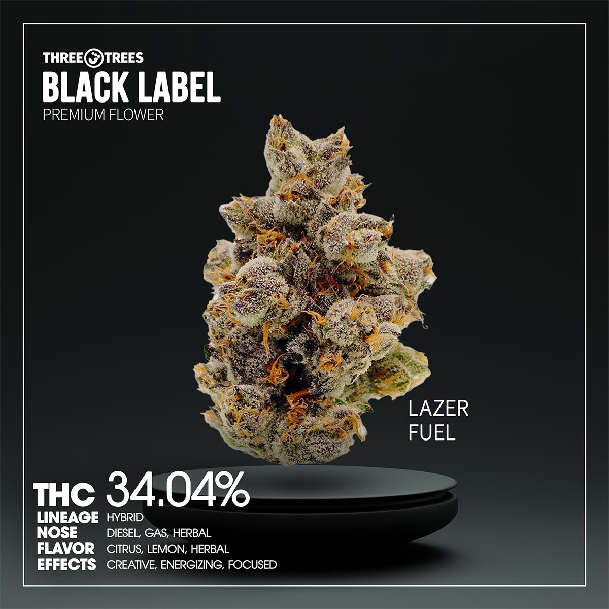 3T-Flower-Lazer-Fuel-1×1-1200×1200 3T BLK LBL - Lazer Fuel Flower 3.5g