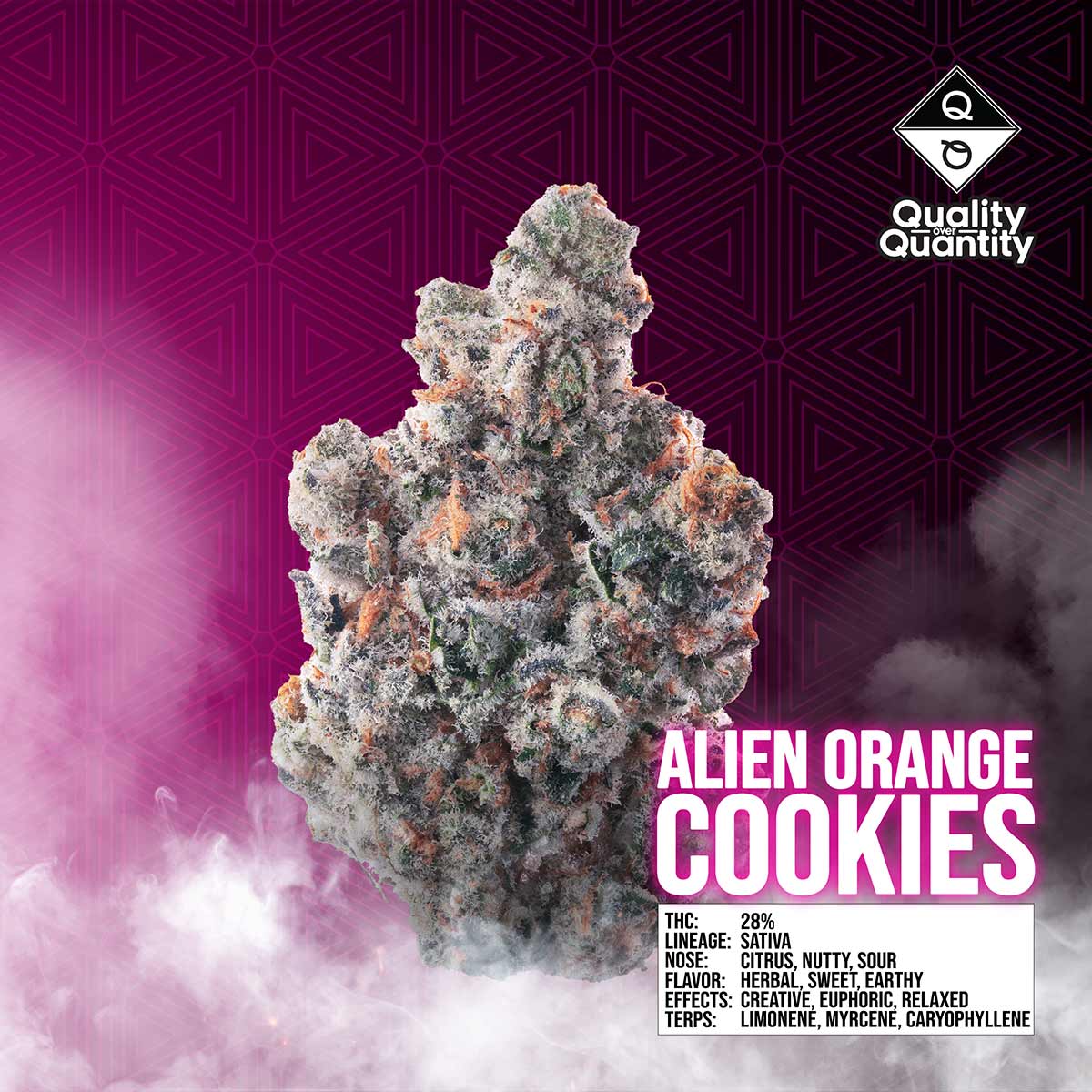  QUALITY OVER QUANTITY - Alien Orange Cookies Flower 3.5g