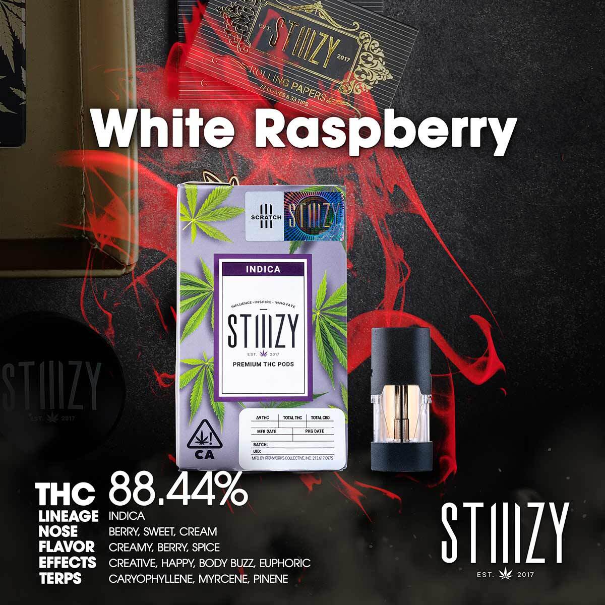 STIIIZY - White Raspberry Pod 1g