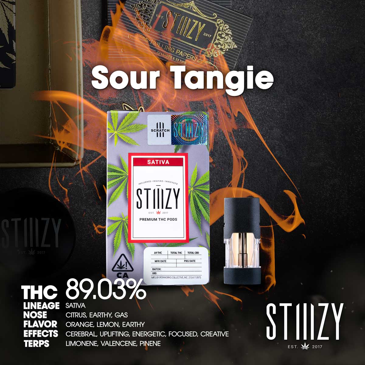 STIIIZY-Sour-Tangie-Pod-1g-1X1-1200×1200 STIIIZY - Sour Tangie Pod 1g