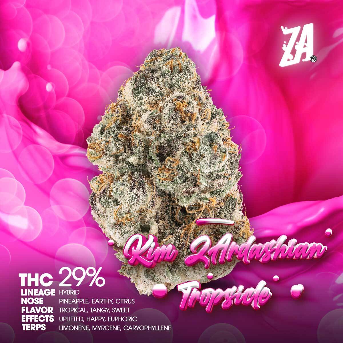 ZA-Flower-Kim-ZArdashian-Tropsicle-1×1-BRANDED-1200×1200 ZA - queen ZAtifa Creme Brulee CAT4 Cartridge 1g