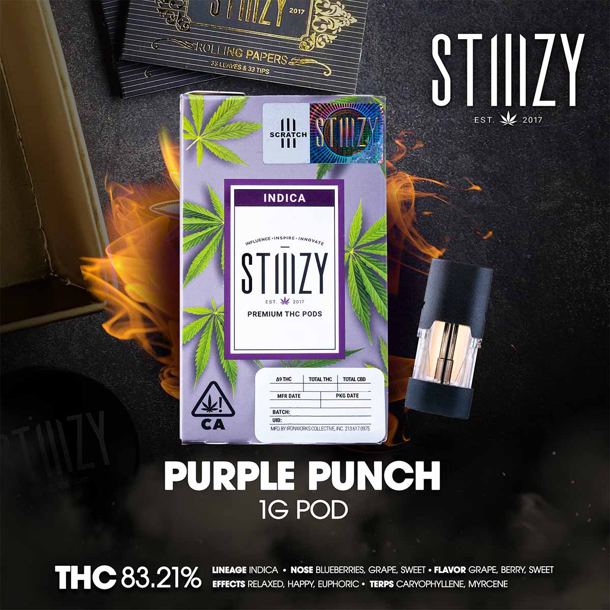 STIIIZY – Purple Punch Pod 1g -1×1-1200×1200 STIIIZY - Purple Punch Pod 1g