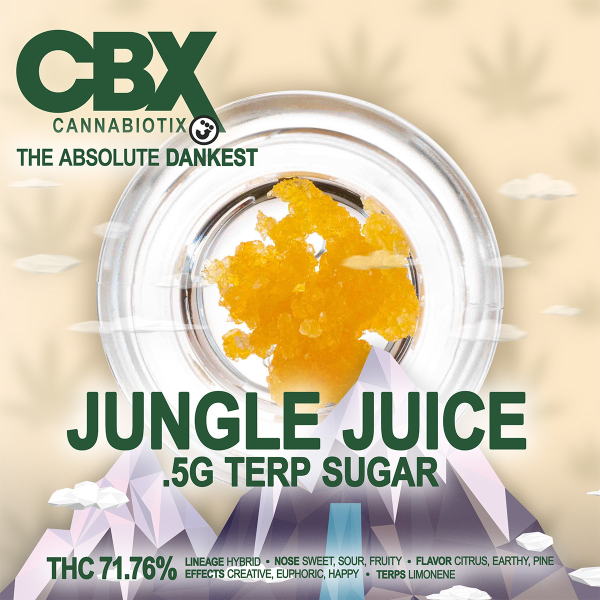 CANNABIOTIX – Jungle Juice Terp Sugar .5g 1X1-Branded-1200×1200