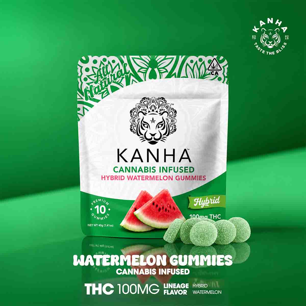 KANHA – Watermelon Gummies 100mg 1×1 Branded 1200×1200