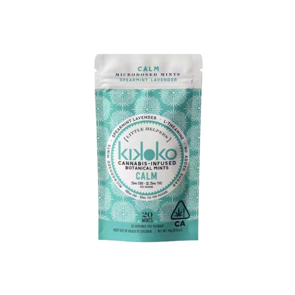 KIKOKO-Calm-Spearmint-Lavender-CBD-20pk-Mints-100mg-600x600-wht-bg