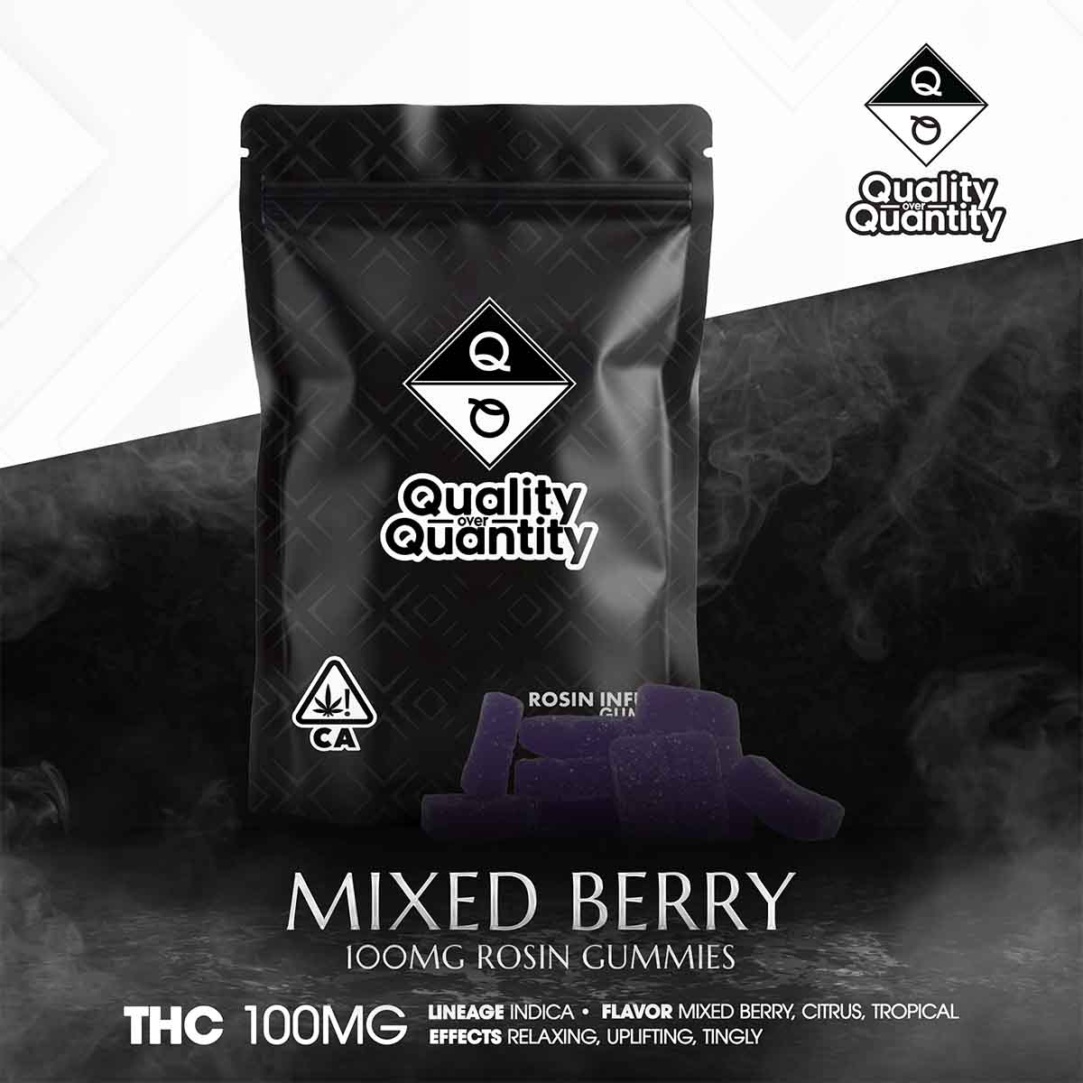 QUALITY OVER QUANTITY – Mixed Berry 11 CBNTHC Rosin Gummies 100mg -1×1-BRANDED-1200×1200