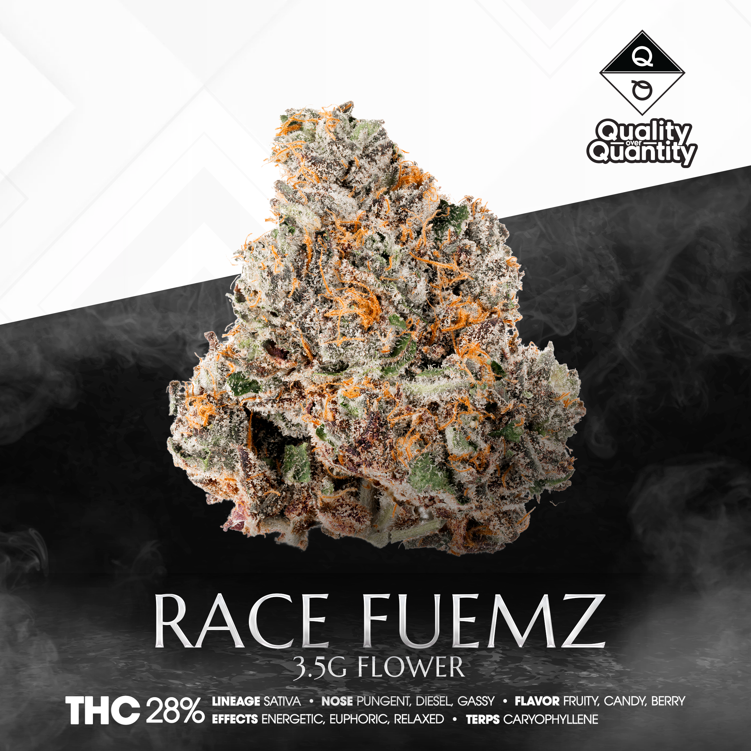 QUALITY OVER QUANTITY – Race Fuemz Flower 3.5g -1×1-BRANDED-1200×1200