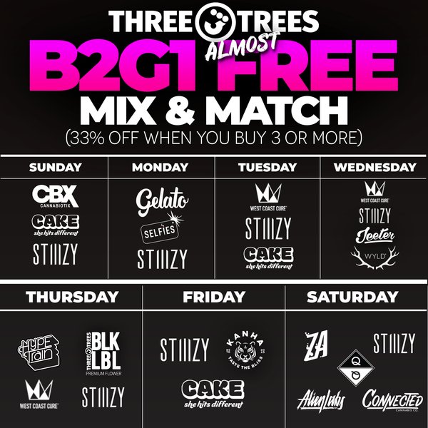 B2G1 FREE (Almost)