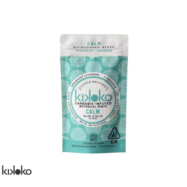 KIKOKO-Calm-Spearmint-Lavender-CBD-20pk-Mints-100mg-600x600-wht-bg