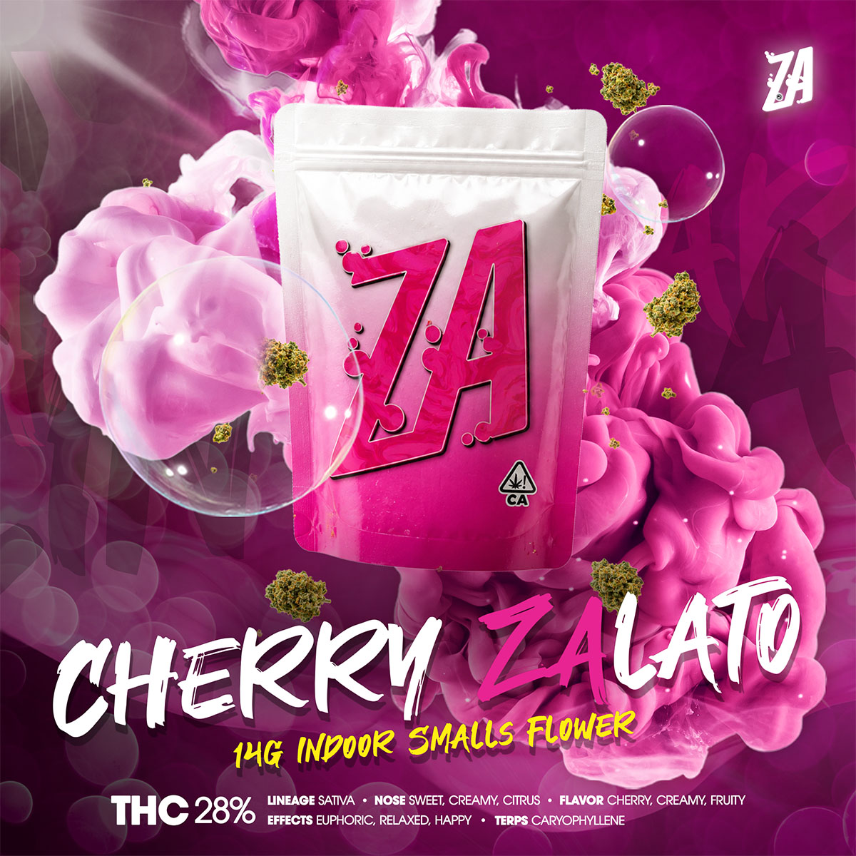 ZA – Cherry ZAlato Smalls Flower 14g-1×1-BRANDED-1200×1200