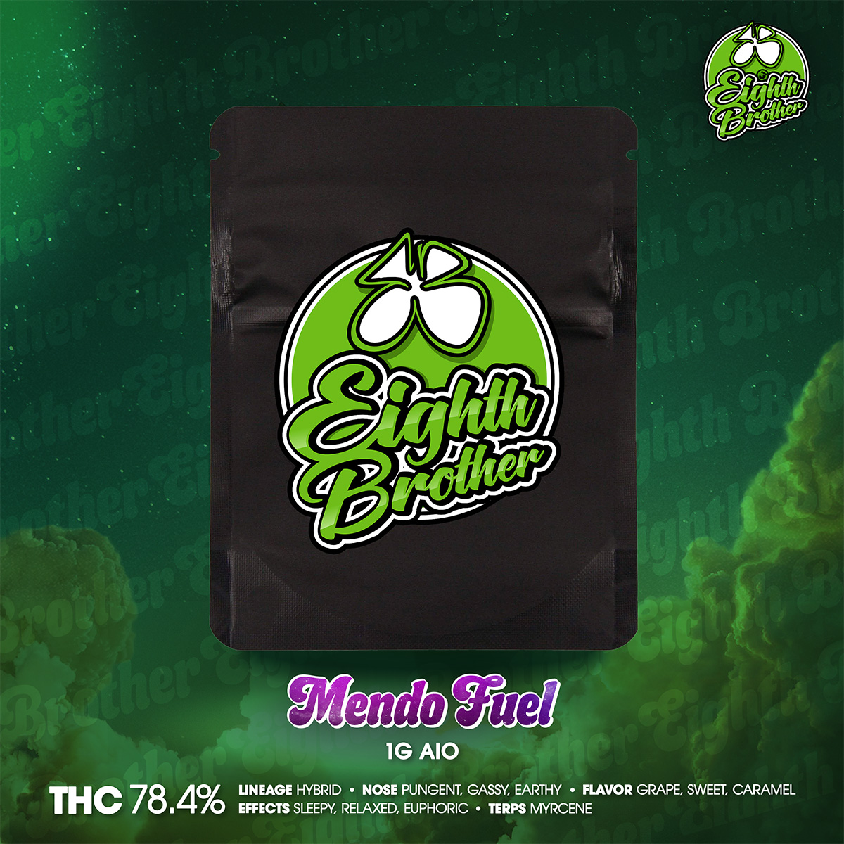 EIGHTH BROTHER – Mendo Fuel AIO 1g 1X1 BRANDED 1200×1200