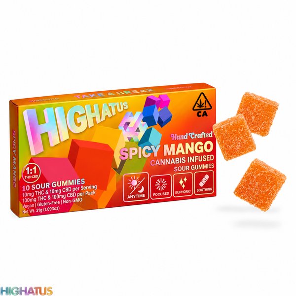 HIGHATUS-Sour-Spicy-Mango-11-THCCBG-Gummies-100mg-600x600-wht-bg