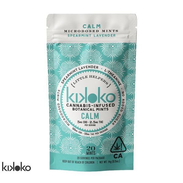 KIKOKO-Calm-Spearmint-Lavender-CBD-20pk-Mints-100mg-600x600-wht-bg