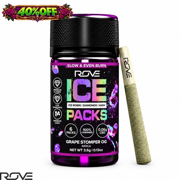 ROVE-Grape-Stomper-OG-Ice-Pack-Infused-Preroll-6-Pack-36g-600x600-wht-bg